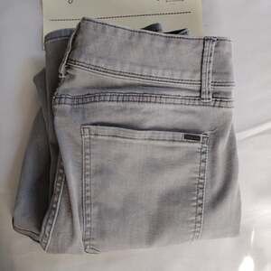 White House Black Market Jeans Womens 10 Gray The Slim High Rise Denim 5-Pocket